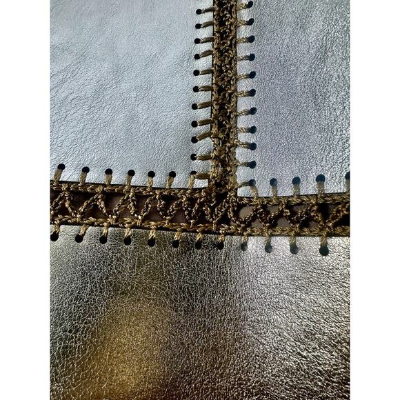 Cynthia Rowley - Mixed Metallic Vegan Leather Skirt - Picture 10 of 10